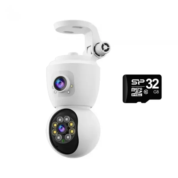 Camera De Supraveghere Cu Microsd 32gb Wifi, Dubla, Model Jt-8292, 1080p Full Hd, Baby Monitor, Cu Senzor De Miscare