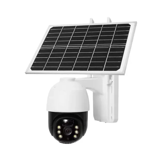 Camera De Supraveghere, Panou Solar , Model Dasgut, Rezistenta La Ploaie Si Praf, Alb, Wifi Ip66