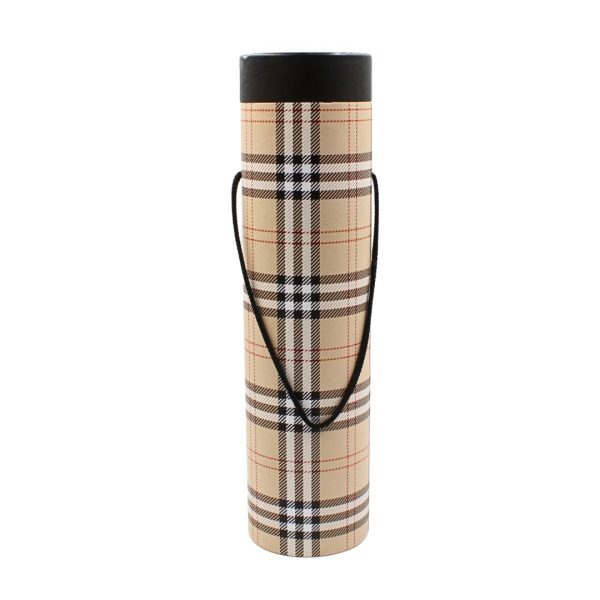 Cutie cadou pentru sticle, Canpol, tartan, 34 cm, 8 cm diametru