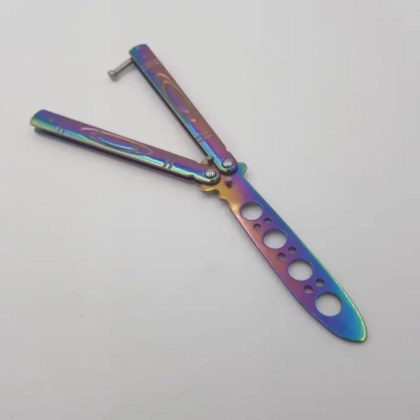 Cutit Antrenament Fluture Butterfly, Fade Cameleon, Fara Tais, 21 Cm, M3 - imagine 4