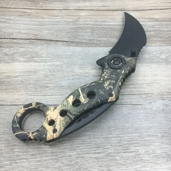 Cutit Briceag Karambit Columbia, Deschidere Manuala, Maro, 18 Cm - imagine 2