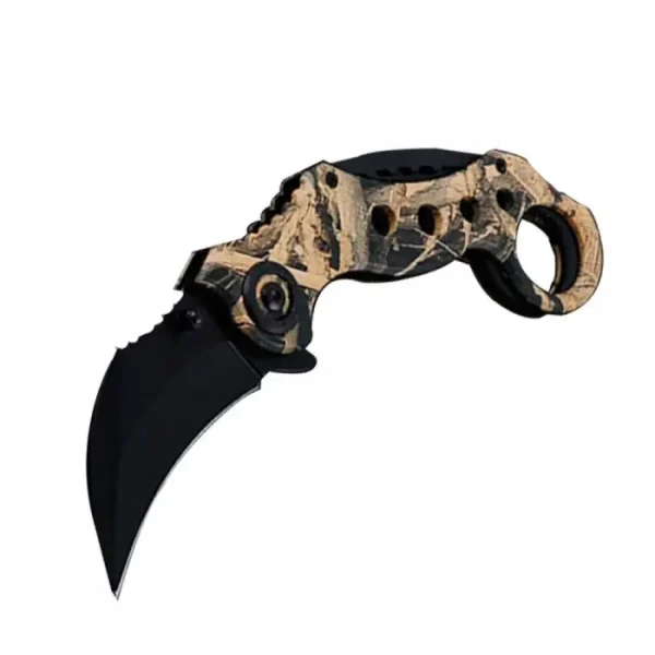 Cutit Briceag Karambit Columbia, Deschidere Manuala, Maro, 18 Cm