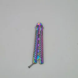 Cutit Fluture Butterfly, Balisong 22 Cm, Fade, Fara Tais, De Antrenament, Model Incrucisat - imagine 5