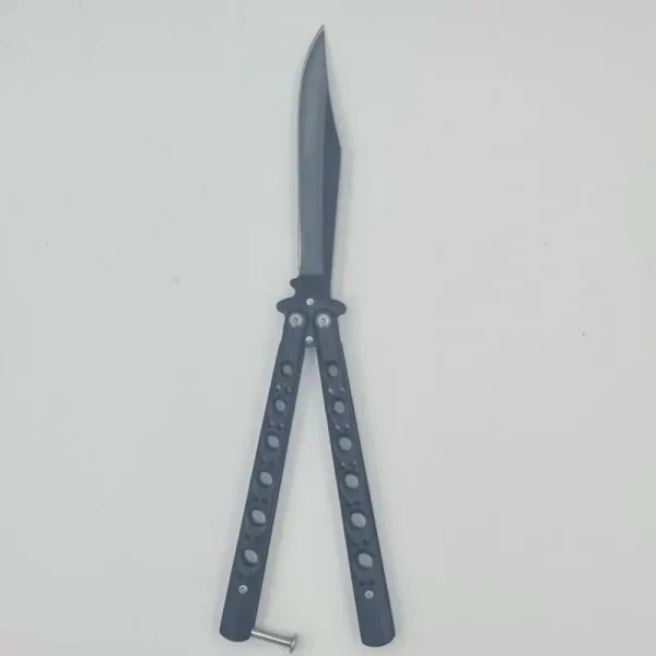 Cutit Fluture Butterfly, Balisong, 24 Cm, Mode Gauri Fantoma, Culoare Negru - imagine 2