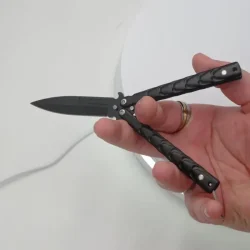 Cutit Fluture, Butterfly, Model Dinamic, Negru, 16 Cm - imagine 5