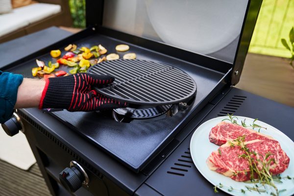 Gratar pe gaz tip plancha, grill si cuptor de pizza cu 2 arzatoare Char-Broil Versa-Tile Griddle 140241 - imagine 16