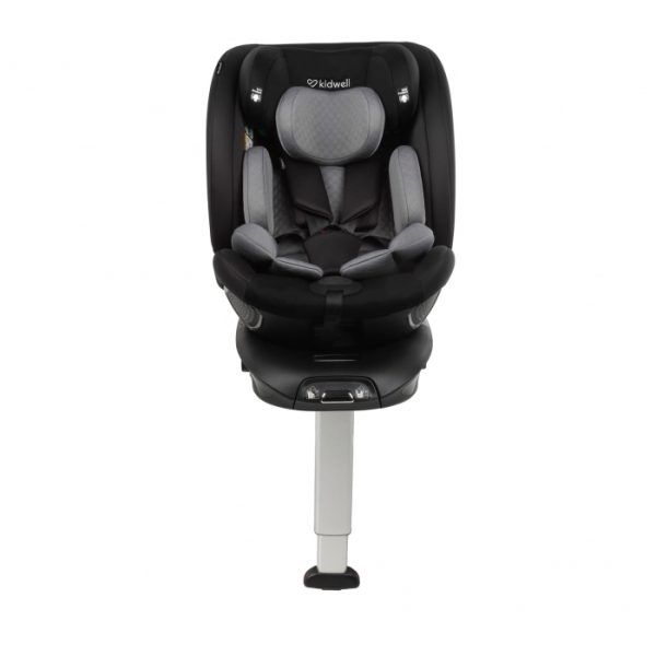 Scaun auto cu ISOFIX Kidwell GoCar, grupa 40-135 cm, i-Size, omologare R129 - Negru-Gri