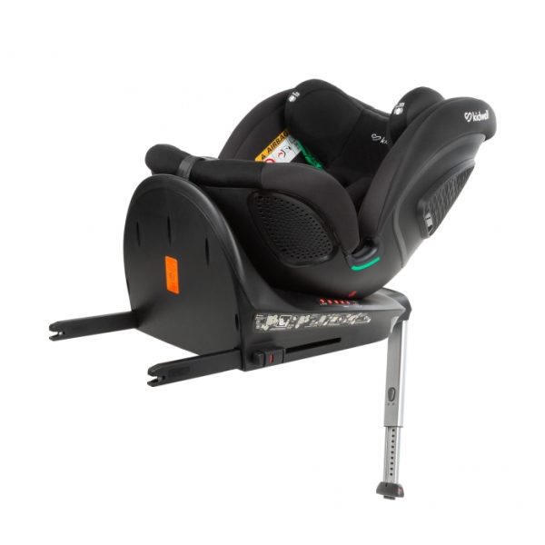 Scaun auto cu ISOFIX Kidwell GoCar, grupa 40-135 cm, i-Size, omologare R129 - Negru-Gri - imagine 9