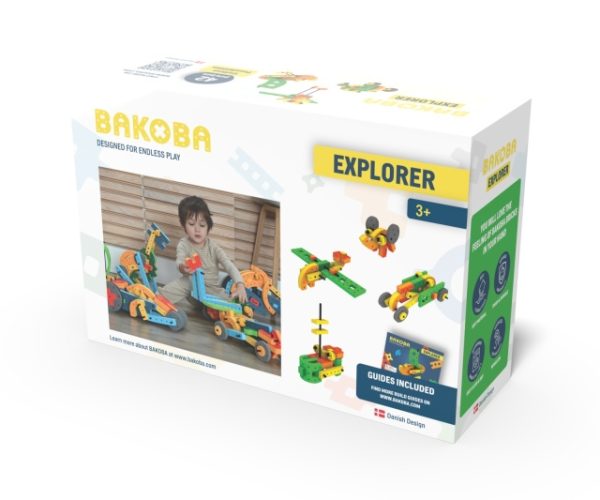 Joc de construit cu blocuri Explorer, Bakoba - imagine 2