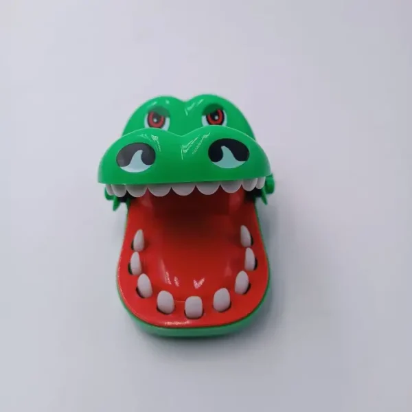 Jucarie Interactiva, Model Crocodil La Dentist, Plastic, 13 Cm, Verde - imagine 6