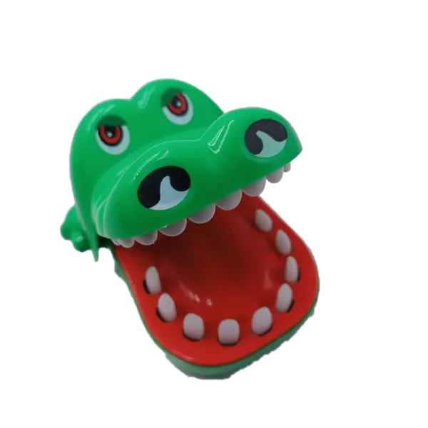 Jucarie Interactiva, Model Crocodil La Dentist, Plastic, 13 Cm, Verde