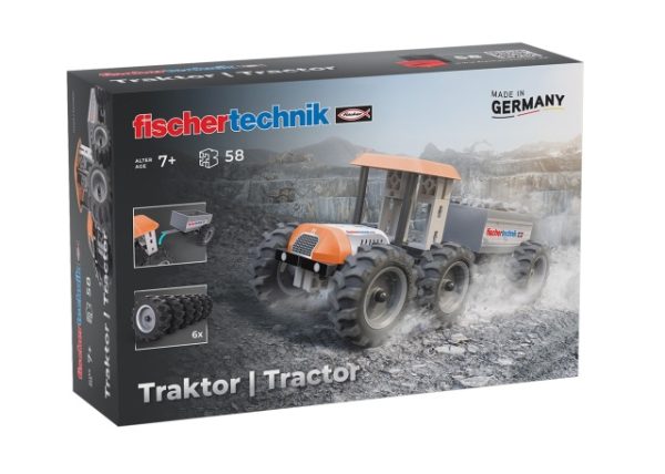 Kit STEM Tractor de asamblat si manevrat, Fischertechnik