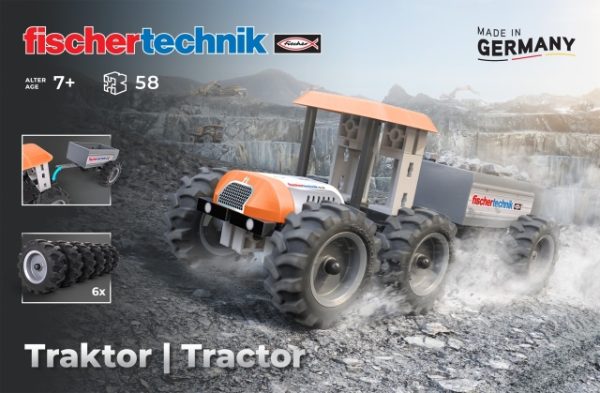 Kit STEM Tractor de asamblat si manevrat, Fischertechnik - imagine 3