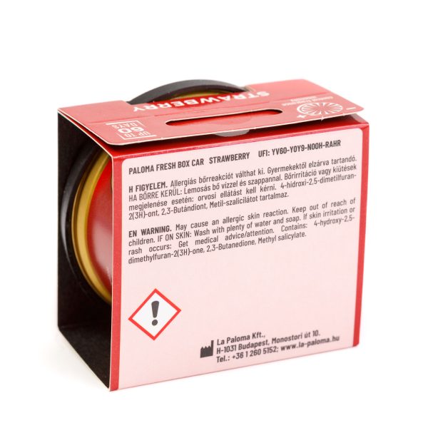 Odorizant auto Paloma Fresh box - Strawberry - 25 g - imagine 2