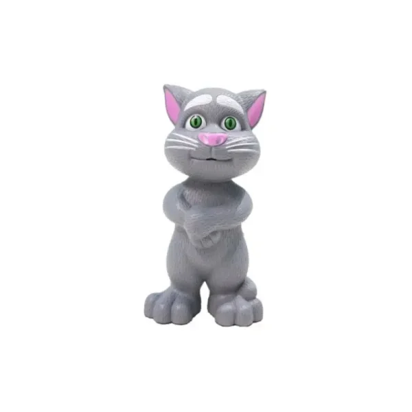 Pisicuta Vorbitoare, Talking Tom, Cu Sunete Si Lumini, Gri, 22 Cm - imagine 3