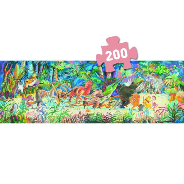 Puzzle galerie Trupa muzicala din padure, Djeco - imagine 3