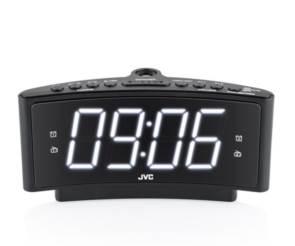 Radio cu ceas JVC RA-E314B, FM, alarma, proiectie, memorie 10 posturi, negru - imagine 2