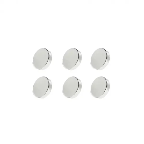 Set 6 Magneti Foarte Puternici, Gri, Disc, Simplu, 5 Mm X 2 Mm