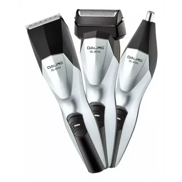 Set Aparat De Tuns Facial 3 In 1, Model Dl-9049 Cu 3 Capete Detasabile, 17 Cm