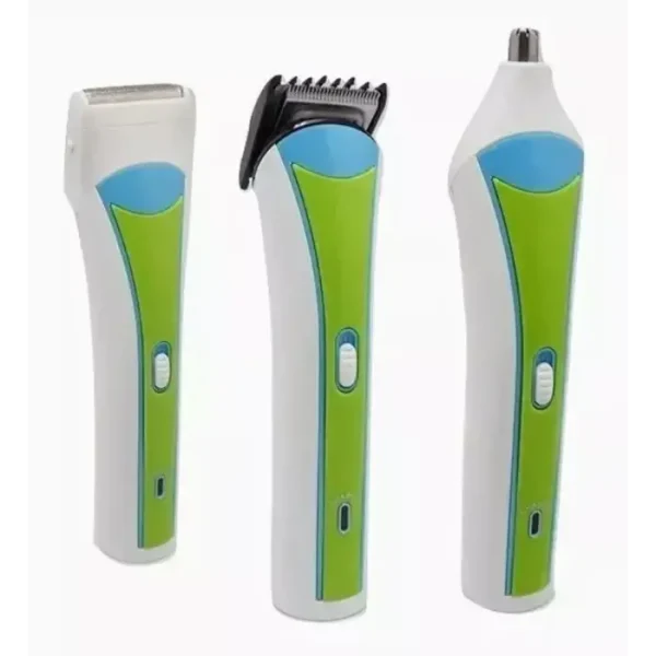 Set Aparat De Tuns Facial 3 In 1, Model Nhc-2013 Cu 3 Capete Detasabile, 16 Cm - imagine 3