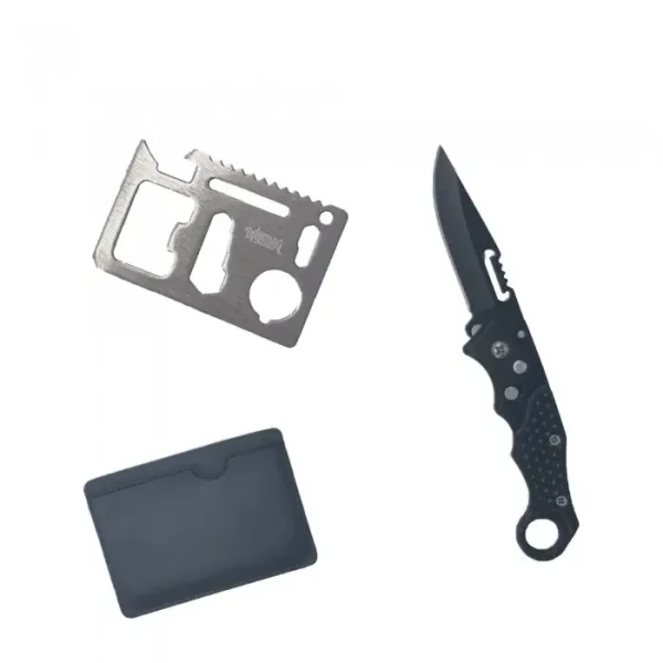 Set Briceag, Scorpion Curbat, Unealta Multifunctionala Ninja Wallet, 11 Functii