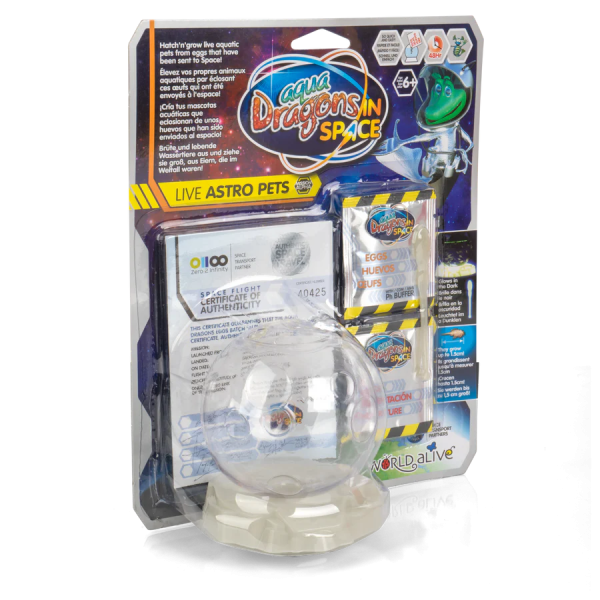 Set educativ STEM - AQUA DRAGONS - Habitat Lumea subacvatica - acvariu asteroid cu LED-uri