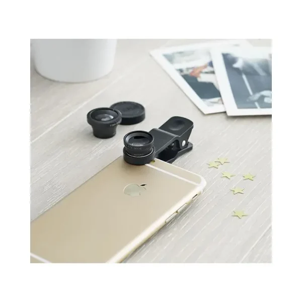 Set Lentile Telefon 3 In 1 Macros Si Fish Eye 180 Samsung Iphone Huawei - imagine 2