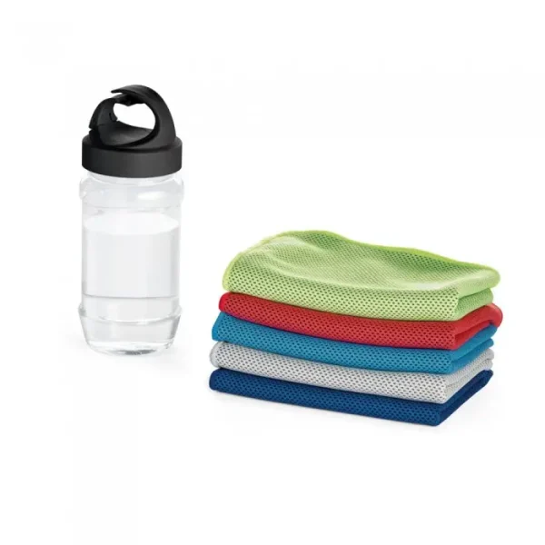 Set Sticla Cu Maner, 440 Ml Si Prosop Sport 30 X 80 Cm, Gri - imagine 5