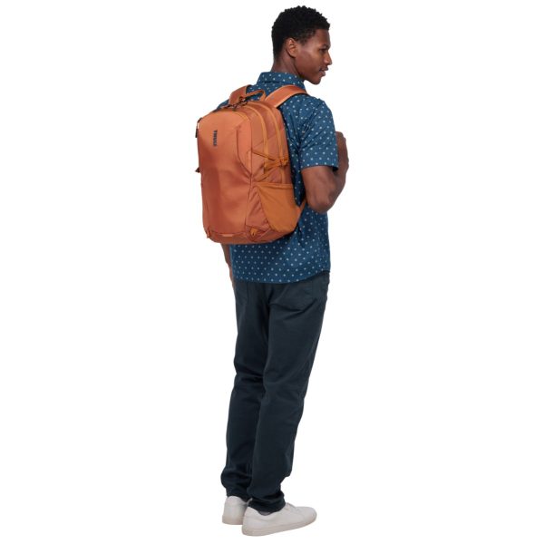 Rucsac urban cu compartiment laptop, Thule, EnRoute Backpack, 23L, Natural orange - imagine 3