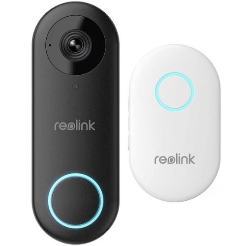Sonerie video wireless Reolink, PoE, 5MP 2K, MicroSD, Detectie persoana, Microfon, Difuzor - D340P